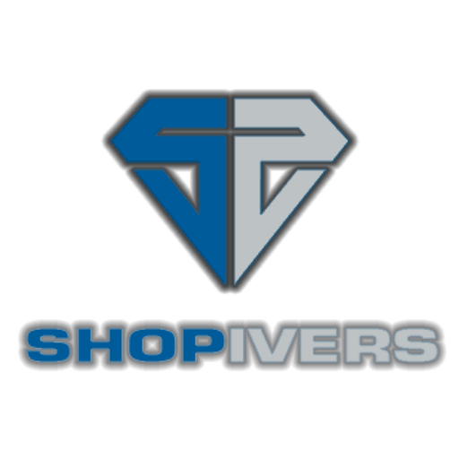 Logo til Shopivers Shopivers logo som viser et billede af en om tegnet supermand sten, fordi de er supermænd til webshops