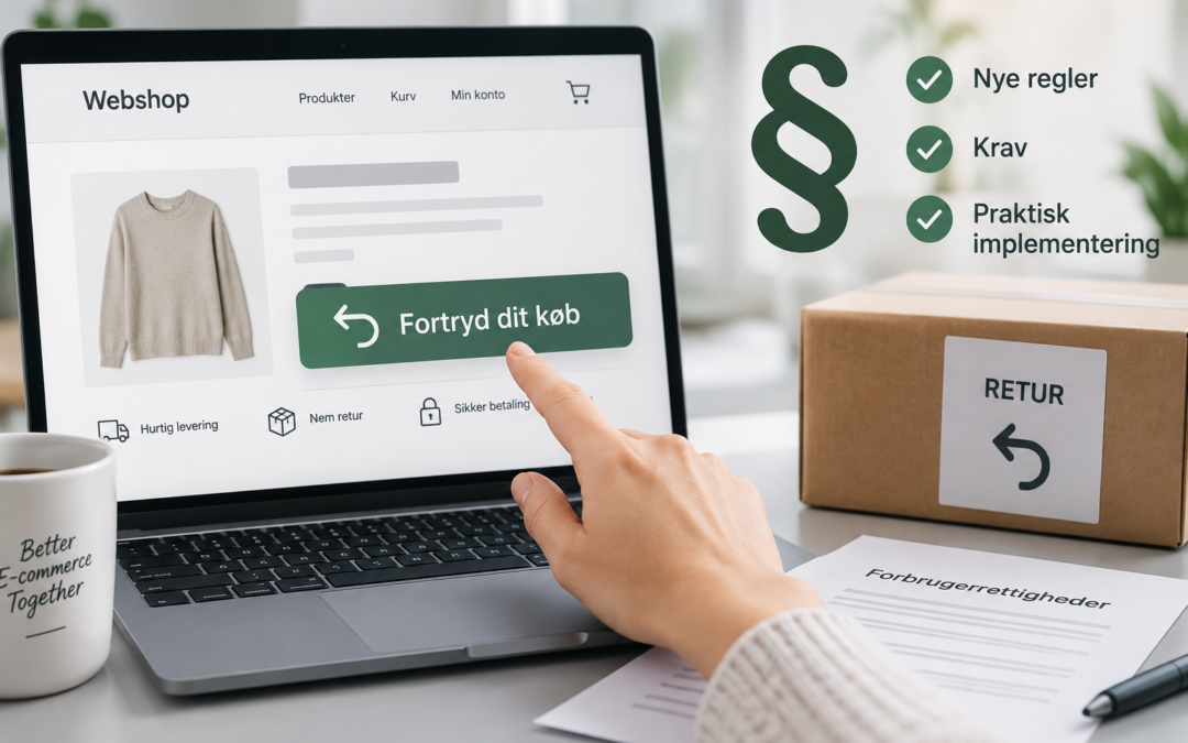 Fortrydelsesknap i webshoppen: Nye regler, krav og praktisk implementering