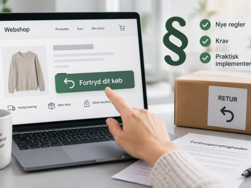 Fortrydelsesknap i webshoppen: Nye regler, krav og praktisk implementering Fortrydelsesknap i webshoppen: Nye regler, krav og praktisk implementering
