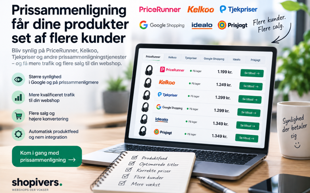 Prissammenligning med PriceRunner, Kelkoo, Tjekpriser mfl