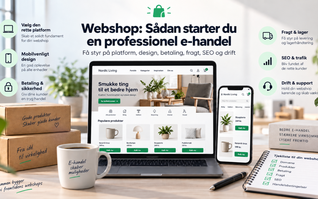 Webshop: Sådan starter du en professionel e‑handel