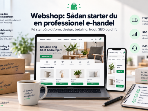 Webshop: Sådan starter du en professionel e‑handel Webshop: Sådan starter du en professionel e‑handel