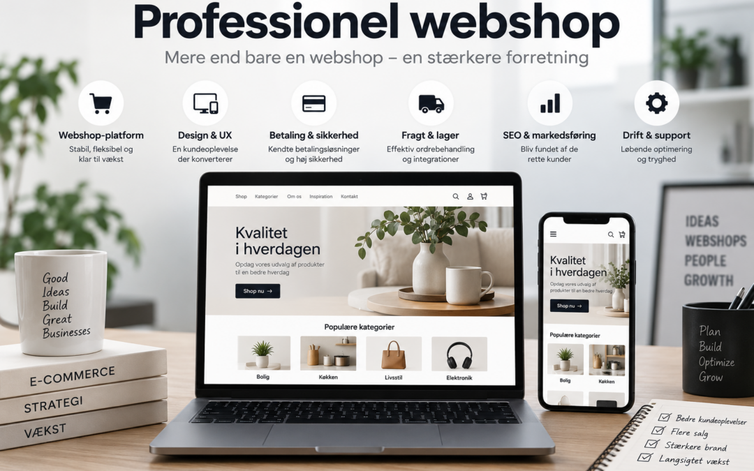 Professionel webshop kontra min fætter hjælper mig med webshop